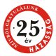 25 Házassági évforduló tábla - Szívből gratulálunk!