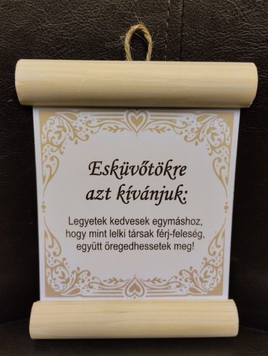 FADISZES LAPOK-ESKUVOTOKRE KIVANJUK