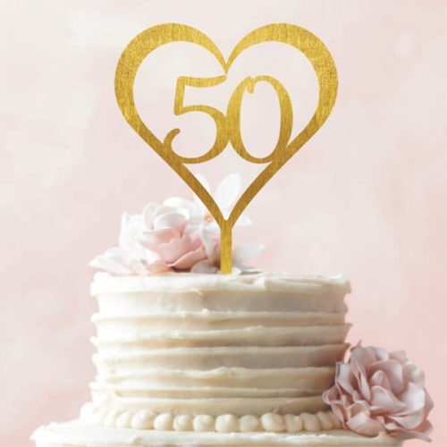 Tortadísz 50. házassági évfordulóra