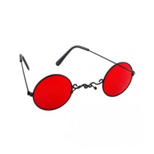 Drakula szemüveg piros lencsével